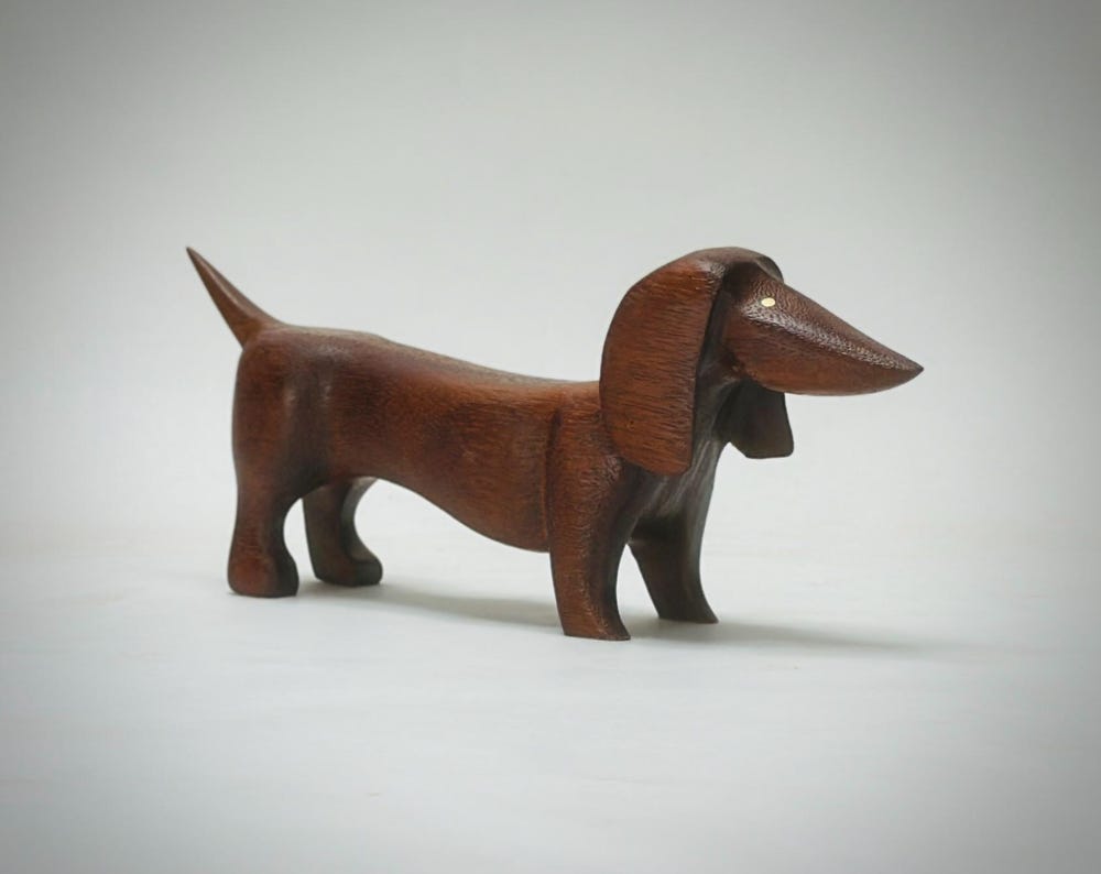 Dachshund Dog, Handmade Original Art